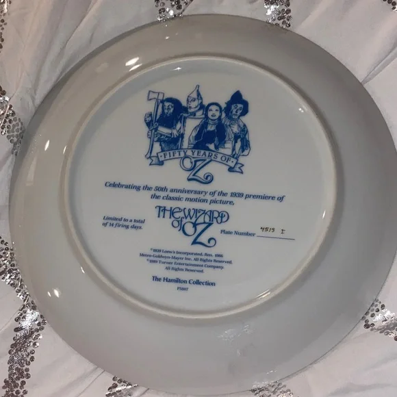 The Wizard of Oz Decorative Collectible Plate - Multicolor - Picture 2 of 2